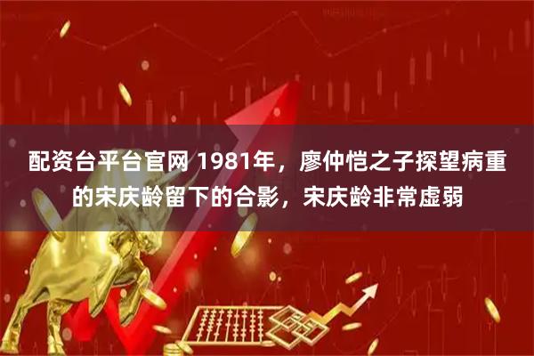 配资台平台官网 1981年，廖仲恺之子探望病重的宋庆龄留下的合影，宋庆龄非常虚弱